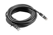 Nätverkskabel - Lanberg patch cable - 5 m - black RAL 9004 - Svart - 5m - PCF6-10CC-0500-BK