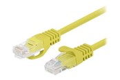 Nätverkskabel - Lanberg patch cable - 50 cm - yellow RAL 1016 - Gul - 0.5m - PCU6-20CC-0050-Y