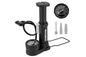 Cykeltillbehör - Rockbros 42610002001 floor bicycle pump with pressure gauge - black - 42610002001
