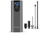 Cykeltillbehör - Rockbros 42720001001 Electric Bike Pump with LED Display + USB-C - USB-A Cable - Black - 42720001001