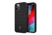 Mobile - Covers & Cases - Mercedes Leather Stars Pattern Case for iPhone 12 Pro Max - Black - 3666339013011