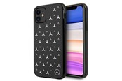 Mobile - Covers & Cases - Mercedes Silver Stars Pattern Case for iPhone 11 / Xr - Black - 3666339013301