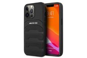 Mobile - Covers & Cases - Mercedes AMG Leather Debossed Lines Case for iPhone 13 Pro / iPhone 13 - Black - 3666339018955