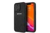 Mobile - Covers & Cases - Mercedes AMG Leather Curved Lines Case for iPhone 13 Pro / iPhone 13 - Black - 3666339018993