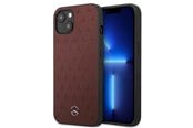 Mobile - Covers & Cases - Mercedes Leather Stars Pattern Case for iPhone 13 mini - Red - 3666339020613