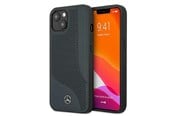 Mobile - Covers & Cases - Mercedes Leather Perforated Area Case for iPhone 13 mini - Navy Blue - 3666339020859