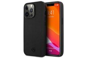 Mobile - Covers & Cases - Mercedes Leather Meshed Metal Logo Case for iPhone 13 Pro / iPhone 13 - Black - 3666339020910
