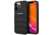 Mobile - Covers & Cases - Mercedes AMG Leather Debossed Lines Case for iPhone 14 Pro - Black - 3666339071400