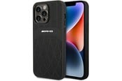 Mobile - Covers & Cases - Mercedes AMG Leather Curved Lines MagSafe Case for iPhone 14 Pro Max - Black - 3666339071974