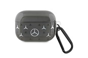 Mobile - Covers & Cases - Mercedes Large Star Pattern AirPods Pro Case - Black - 3666339094515