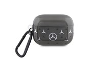 Mobile - Covers & Cases - Mercedes Large Star Pattern Case for AirPods Pro 2 (2022/2023) - Black - 3666339113049