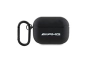 Mobile - Covers & Cases - Mercedes AMG Leather White Logo Case for AirPods Pro 2 (2022/2023) - Black - 3666339113605