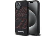 Mobile - Covers & Cases - Mercedes AMG Silicone Large Rhombuses Pattern MagSafe Case for iPhone 15 / 14 / 13 - Black - 3666339141165