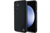 Mobile - Covers & Cases - Mercedes Leather Debossed Line MagSafe Case for Samsung Galaxy S24+ - Black - 3666339240950