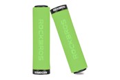 Cykeltillbehör - Rockbros BT1001GNBK sponge bicycle handlebar grips - green and black - BT1001GNBK