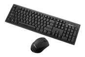 Tangentbord - Sandberg Wireless Office DesktopSet - Tastatur & Mus set - ANSI - Svart - 631-23