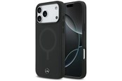 Mobile - Covers & Cases - Mercedes Plain Smooth Leather MagSafe Case for iPhone 17 Pro Max - Black - 3666339568511