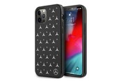 Mobile - Covers & Cases - Mercedes Silver Stars Pattern Case for iPhone 12 Pro Max - Black - 3666339012748