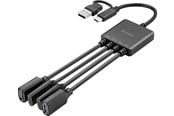 USB Hub - Sandberg USB-C/A to 2A+2C Splitter USB Hub - 4 porte - Svart - 136-81