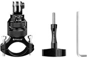Actionkamera tillbehör - Puluz 360° Aluminum Steering Wheel Mount – Black - PU796B