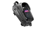 Andra mobiltillbehör - Rockbros B68-1 frame-mounted bicycle bag with phone pocket - 1.7L - Black - Rockbros-B68-1