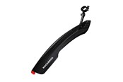 Cykellampor - Rockbros DNB8001 mudguard with red LED light - black - DNB8001BK