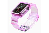 Smartwatch - Accessories - Hurtel Silicone Band Strap Bracelet Case Strap Light Set for Apple Watch 38mm - Red - 5907769331824