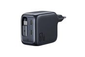 Mobile - Adapters & Chargers - Baseus EnerCore CJ11 67W Wall Charger with Two USB-C Ports and Retractable USB-C Cable - Black - E0121E00