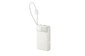 PowerBank - Baseus EnerFill FC11 20000mAh 22.5W Powerbank with Digital Display and Two Built-in Cables - Beige PowerBank - Beige - 20000 mAh - E0027S05