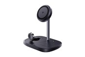 Mobile - Adapters & Chargers - Baseus EnerFill FS41 3-in-1 Cooling Wireless Charger with EU Plug 45W and USB-C to USB-C Cable - Black - P10281904123-01