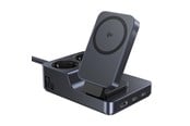 Mobile - Adapters & Chargers - Baseus NOMOS ND11 67W 6-in-1 Wireless Charging Station with Two AC Sockets - Black - E00078801123-00