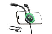 Mobile - Adapters & Chargers - Baseus PrimeTrip C03sPro Car Holder for Dashboard with Adhesive Inductive Charger - Black - C0013B01