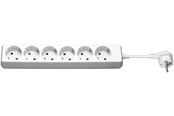 Strömkabel (extern) - Pro 6-Way Power Strip 5 m white 5 m - 6x safety soc - 4040849388408
