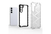 Mobile - Covers & Cases - Hurtel Honeycomb Case for Samsung Galaxy S23+ Armored Hybrid Cover Transparent - 9145576272329