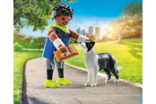 Figure - Playmobil Jogger med border collie - 71740