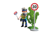 Playmobil - Playmobil Figures - Polis med hastighetsmätare - 72029