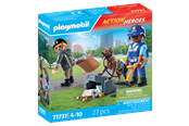 Figure - Playmobil Polissök med hund - 71731