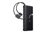 PowerBank - Baseus EnerFill FC41 20000mAh 100W Power Bank with Digital Display and Built-in Dual USB-C Cable - Black PowerBank - Svart - 20000 mAh - E0028N03