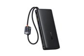 PowerBank - Baseus EnerFill FC41 25000mAh 145W Power Bank with Digital Display and Built-in Dual USB-C Cable - Black PowerBank - Svart - 25000 mAh - E0028H03