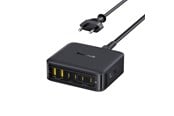 Mobile - Adapters & Chargers - Baseus EnerFill FH21 120W Charging Station 4xUSB-C + 2xUSB-A - Black - E0120T00