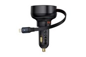 Mobile - Adapters & Chargers - Baseus Enjoyment Pro 55W USB-A Car Charger with Retractable Lightning Cable - Black - C00057801111-00