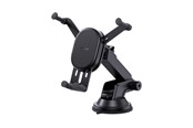 Andra mobiltillbehör - Baseus Stable Car Holder with 15W Inductive Charger Gravity and Suction Cup - Black - C40447002113-Z1