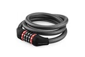 Cykeltillbehör - Rockbros RKS507-1BK bicycle lock with combination 1.8 m - black - RKS507-1BK
