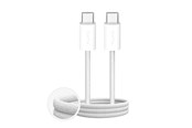 USB-kabel - Puro Fabrik 4 100W Braided Cable USB-C - USB-C 2m - White - PUCCC100WFABK42MTWHI