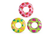Vattenlek - Intex Tropical Fruit badringar, 3 asst., 107 cm - 56261