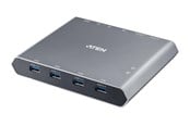 KVM switch - ATEN 2-Port 4K DisplayPort USB-C KVM Switch with Power Pass-through | Duo Flex (8K USB 3.2 / 4.0 Thunderbolt 4 Compatible) - US3311-AT-G