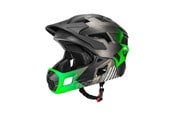 Cykeltillbehör - Rockbros TS-61 10110061003 Children's Bike Helmet with Detachable Chin Size S (48-54) - Green *DEMO* - 10110061003