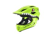 Cykeltillbehör - Rockbros TT-32003 Shark Children's Bike Helmet with Detachable Jaw Size S (48-52) - Green - TT-32003