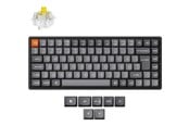 Tangentbord - Keychron K2 MAX QMK/VIA Wireless Tri-Mode - Super Banana - Gaming Keyboard - Utan numpad - Nordisk - Svart - K2M-J4-BO