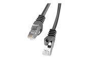 Nätverkskabel - Lanberg patch cable - 1 m - black RAL 9004 - Svart - 1m - PCF6-10CC-0100-BK